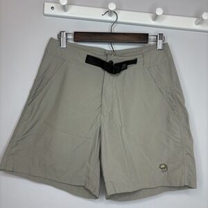 Mountain Hardwear Shorts Men's Small Nylon Belt Outdoor Hiking Khaki Gorpcore